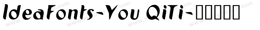ldeaFonts-You QiTi字体转换